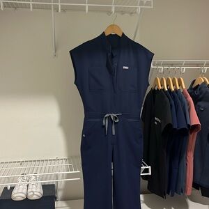 Figs Jumpsuit Navy Blue | Size XXS